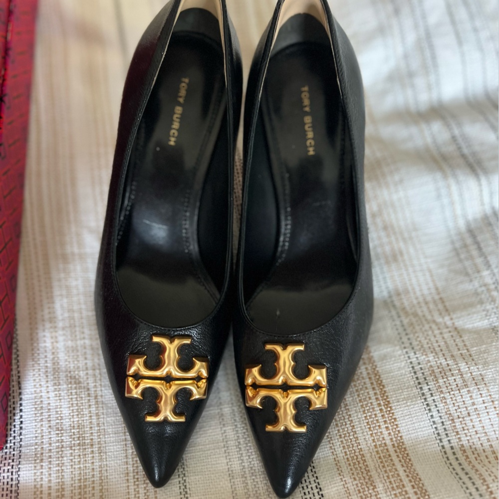 Black Tori Burch Eleanor Pumps